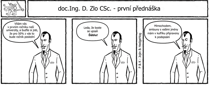 Studentův komiksový strip