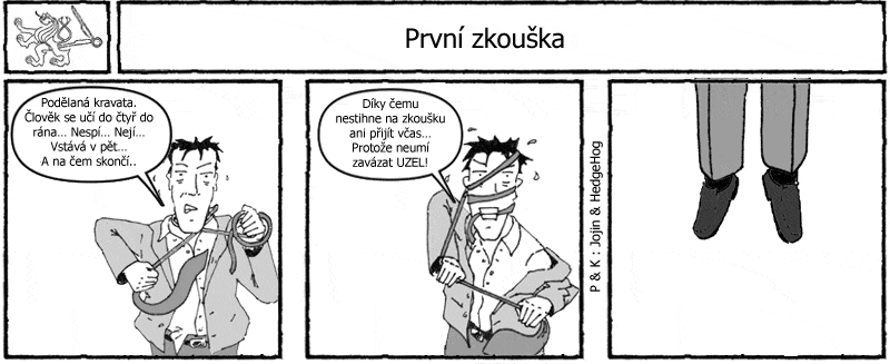 Studentův komiksový strip