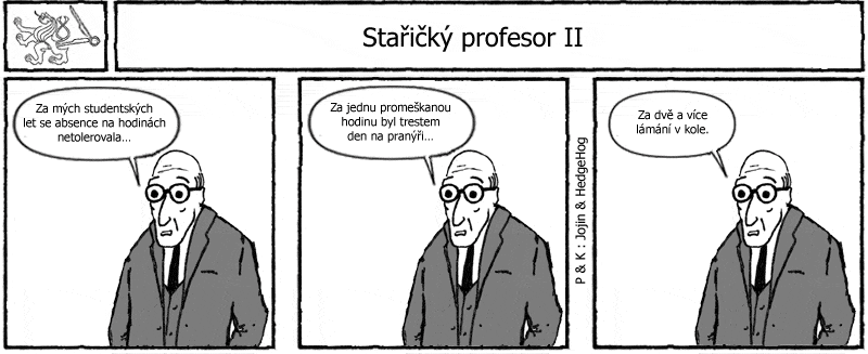 Studentův komiksový strip