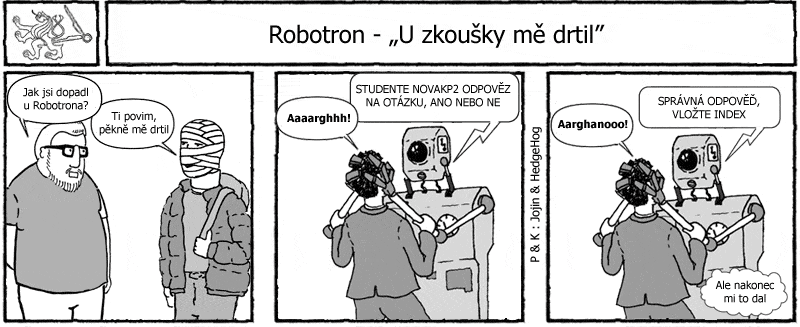 Studentův komiksový strip