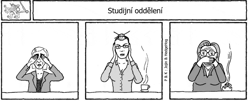 Studentův komiksový strip