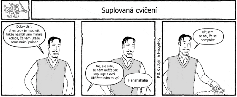 Studentův komiksový strip