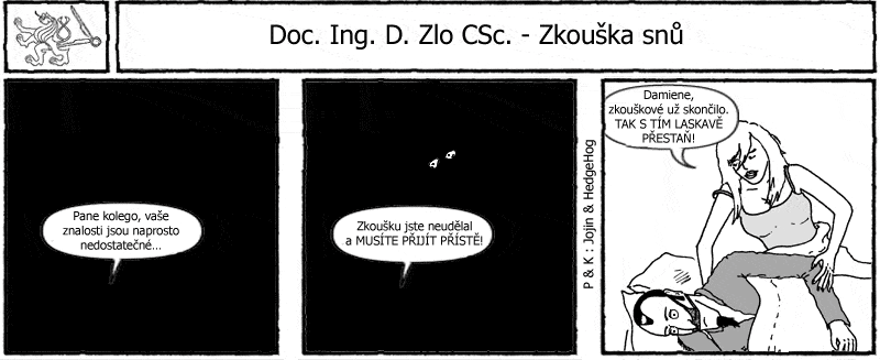 Studentův komiksový strip