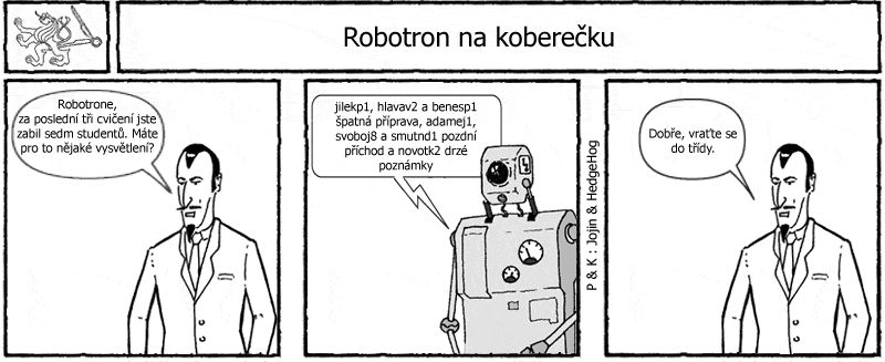 Studentův komiksový strip