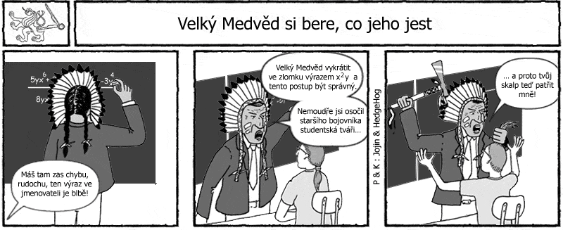 Studentův komiksový strip