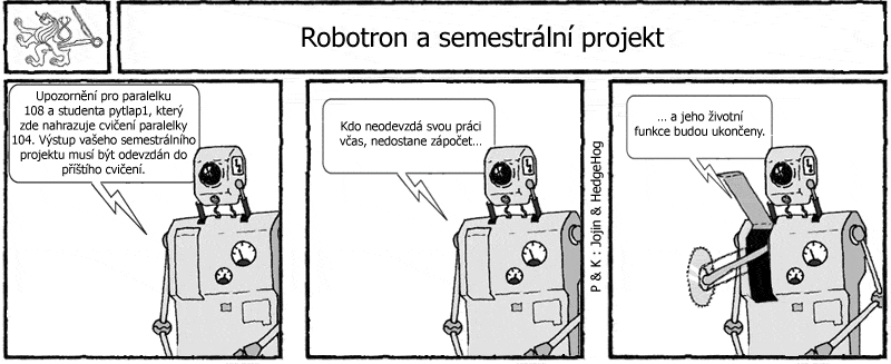 Studentův komiksový strip