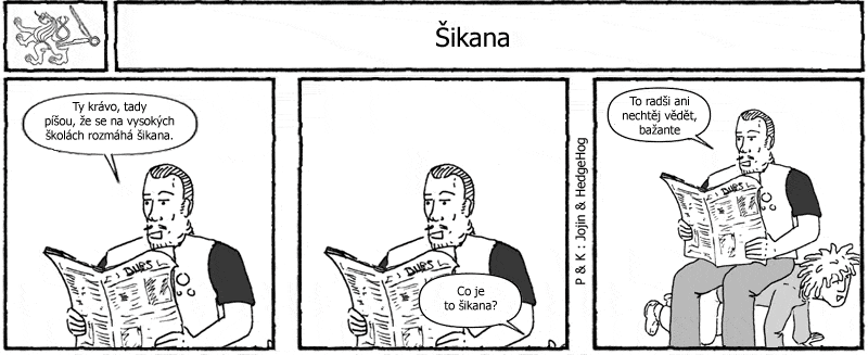 Studentův komiksový strip