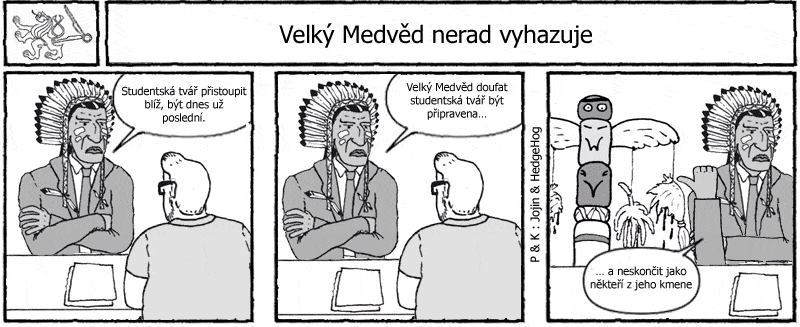 Studentův komiksový strip