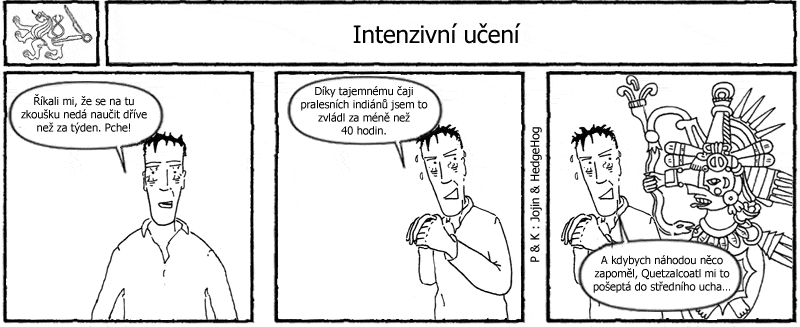 Studentův komiksový strip