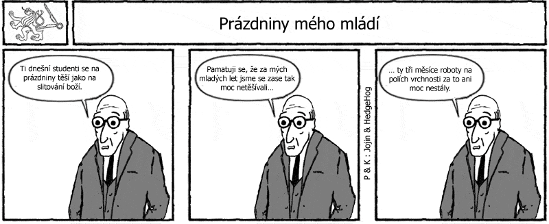 Studentův komiksový strip