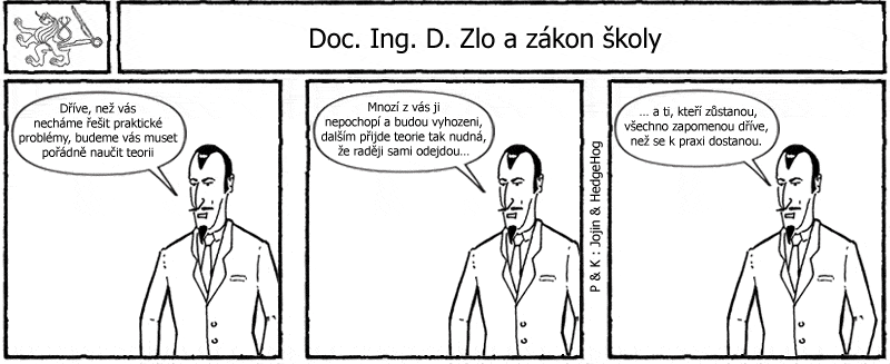 Studentův komiksový strip