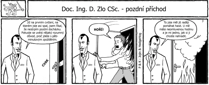 Studentův komiksový strip