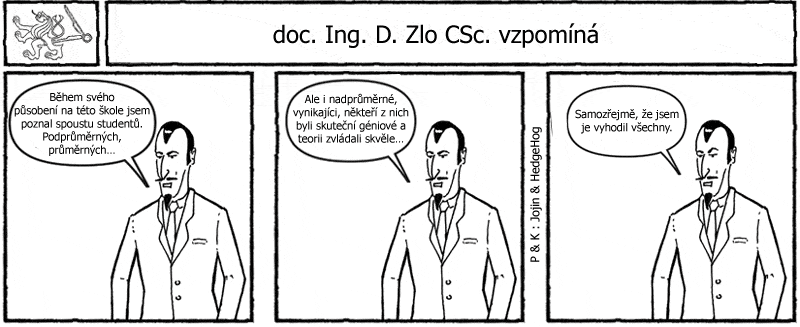 Studentův komiksový strip