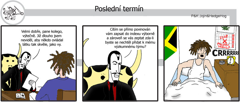 Studentův komiksový strip