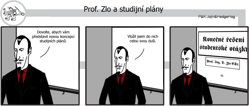 Studentův komiksový strip