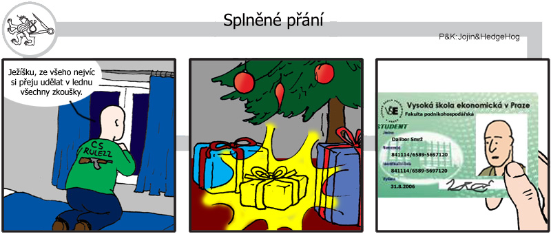 Studentův komiksový strip