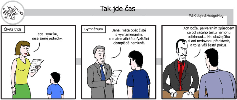 Studentův komiksový strip