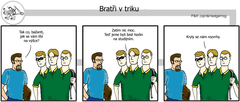 Studentův komiksový strip